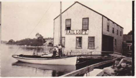 Harding Sail Loft at the wharf at the end of Shore Road, Sargentville