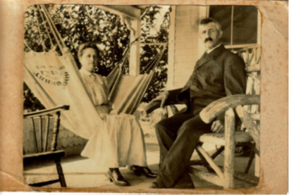 Frank and Cora Harding. Frank was Hiram’s son. Both Hiram and Frank had homes on Harding Lane.