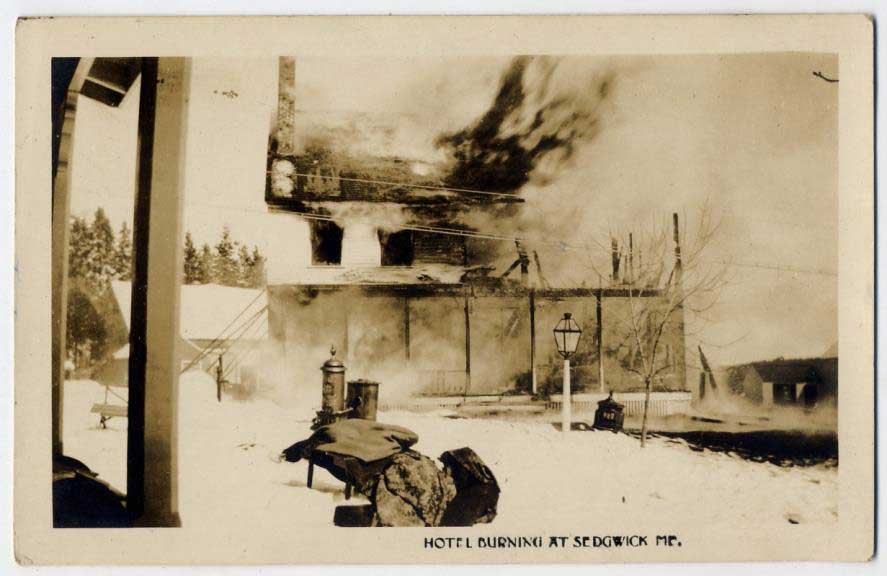 By 1912 the inn was owned by Irving Candage and, in that same year, the inn burned to the ground.