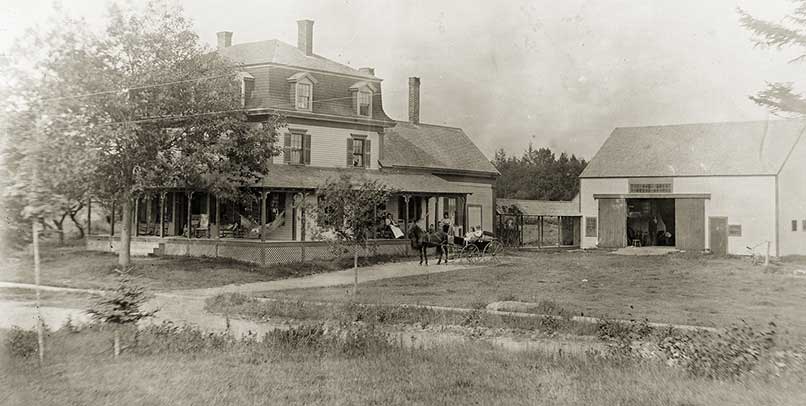 Another view of the inn.  It burned June 5th, 1901.